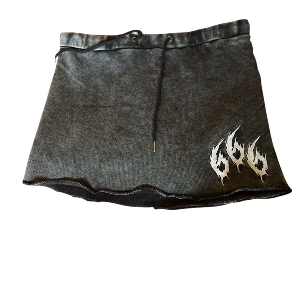 Heather black and Gray skater skirt sold @ Dolls Kill by WIDOW!!